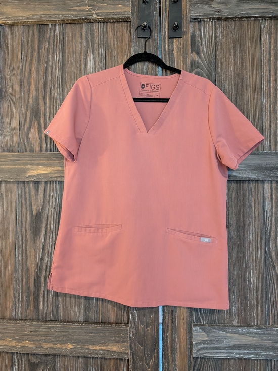 Figs Other - FIGS Women's V-Neck Scrub Top in Dusty Rose